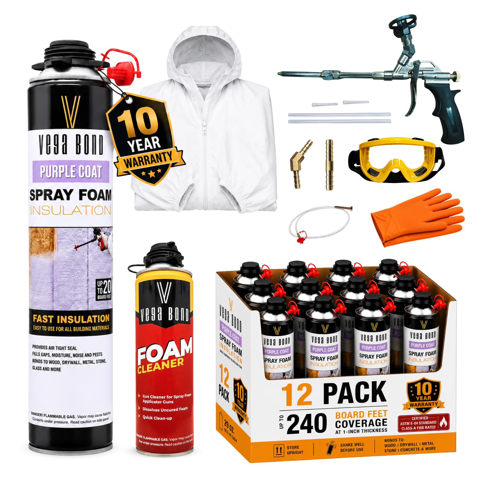 Amazon.com: Vega Bond Purplecoat Closed Cell Spray Foam 29 oz w